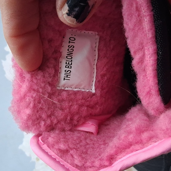 Toddler Girl's Pink Winter Snow Boots Size 9 - Picture 4 of 5